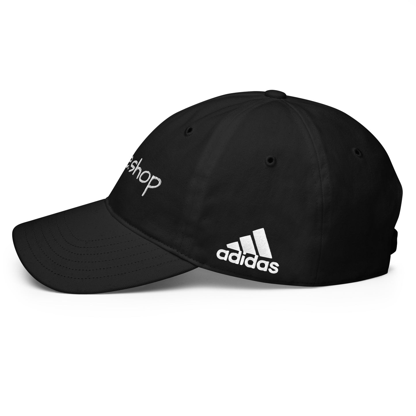 clicke.shop Performance Golf Cap (adidas Black w/White)