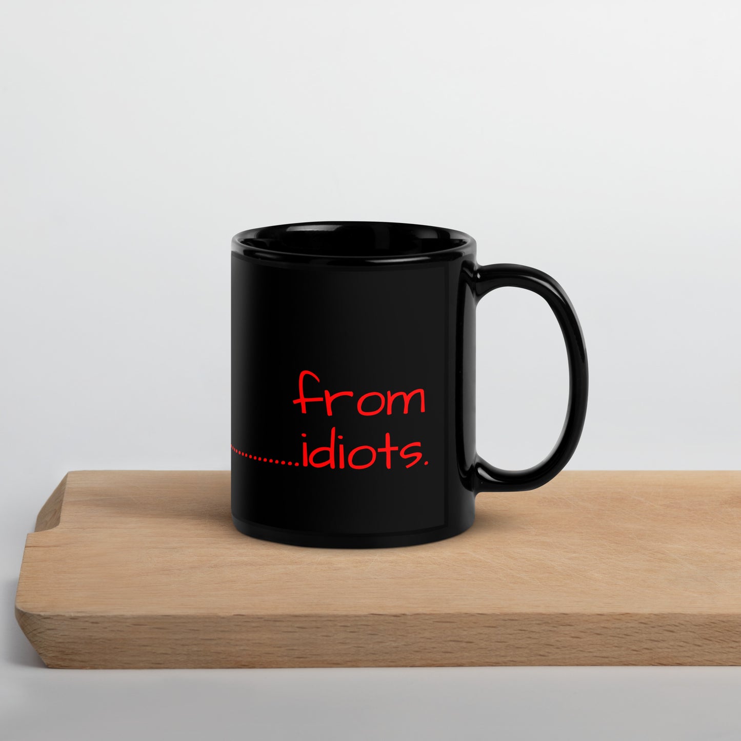 Back Off!...Black Glossy Mug