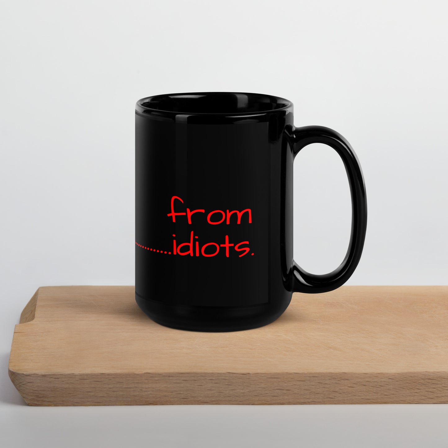 Back Off!...Black Glossy Mug