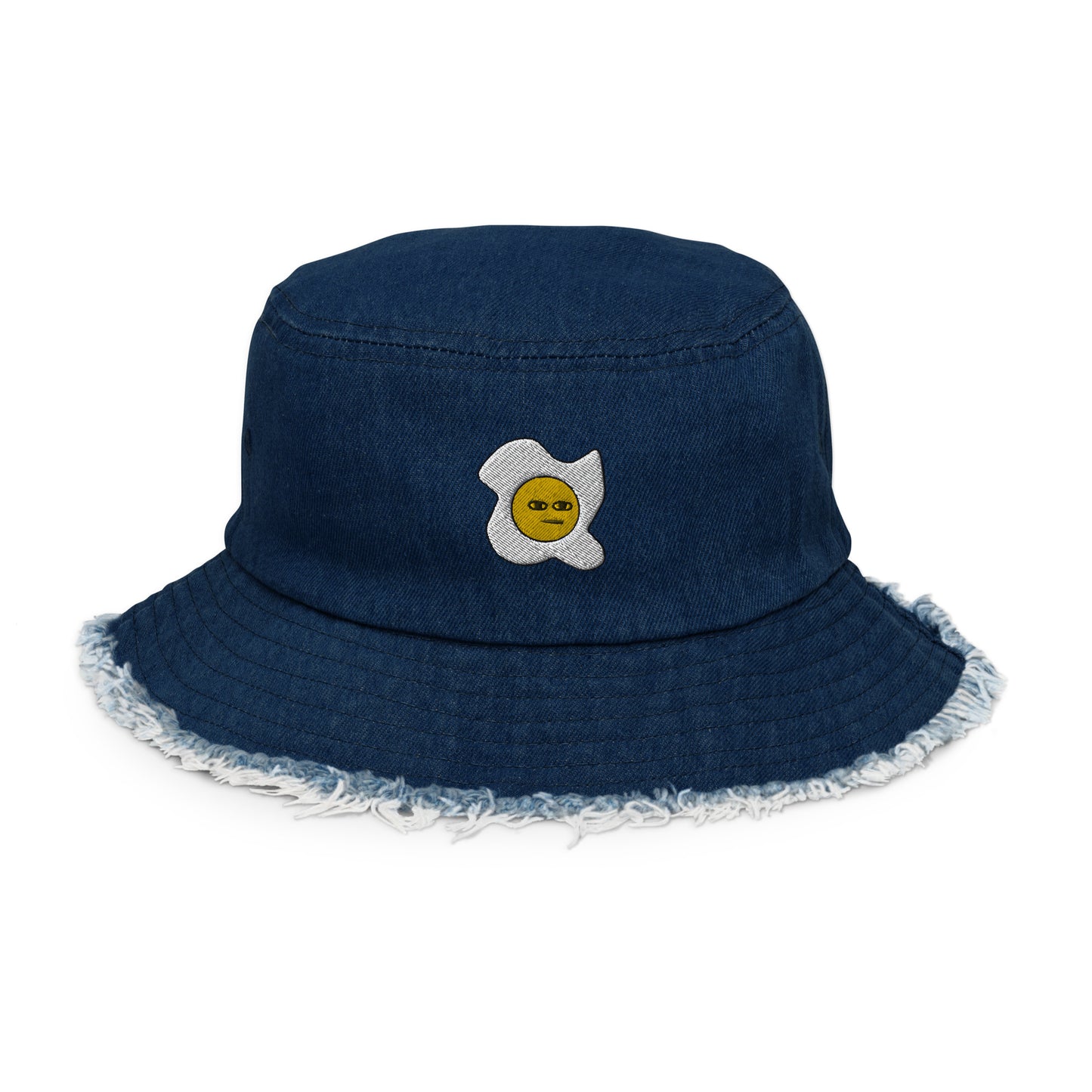 Gary the Egg Distressed Denim Bucket Hat