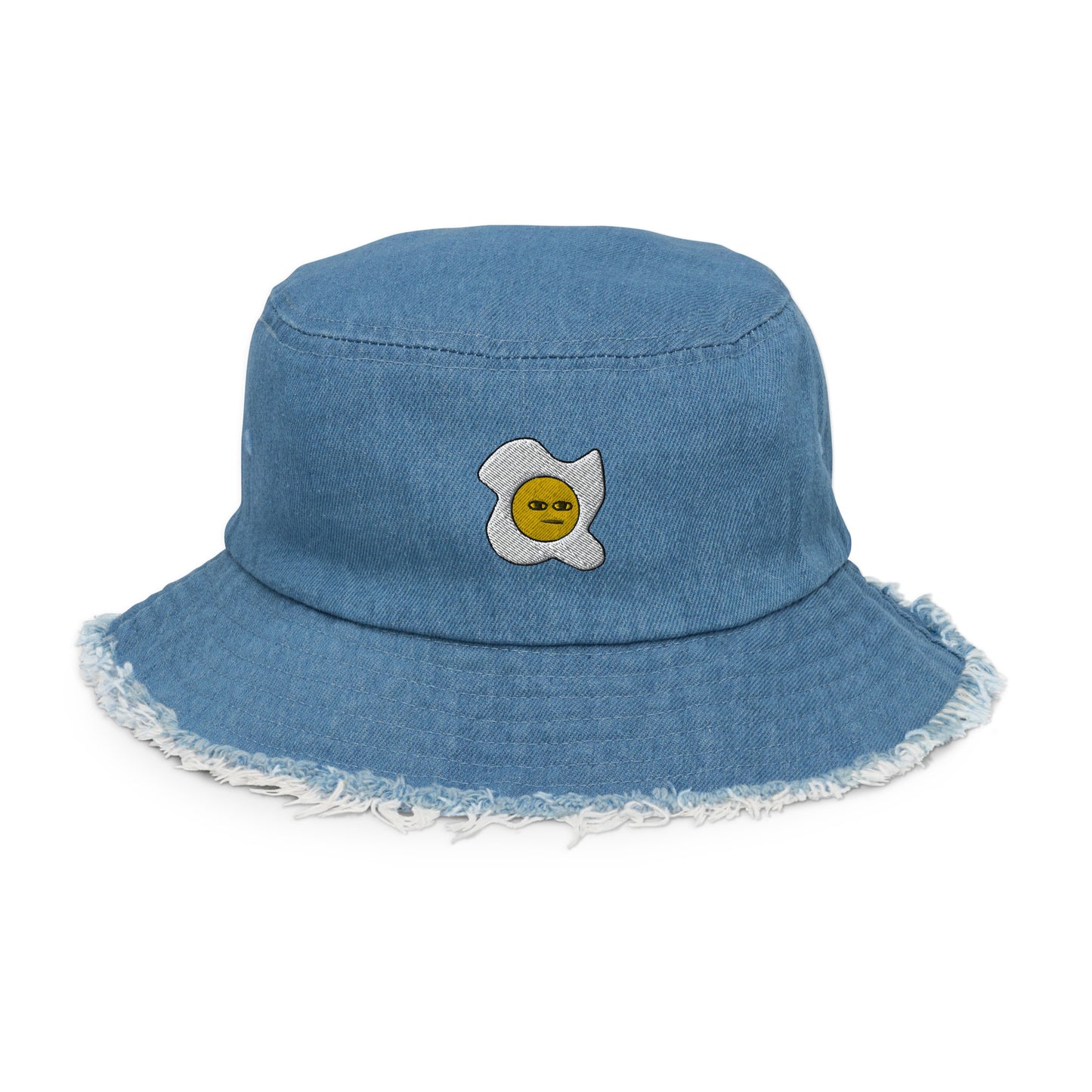 Gary the Egg Distressed Denim Bucket Hat