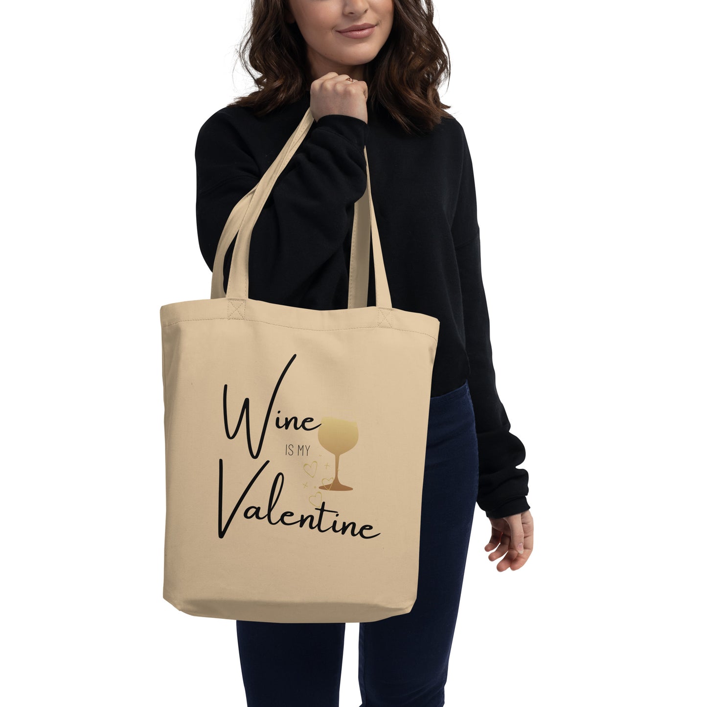 Wine is my Valentine - Eco Tote Bag