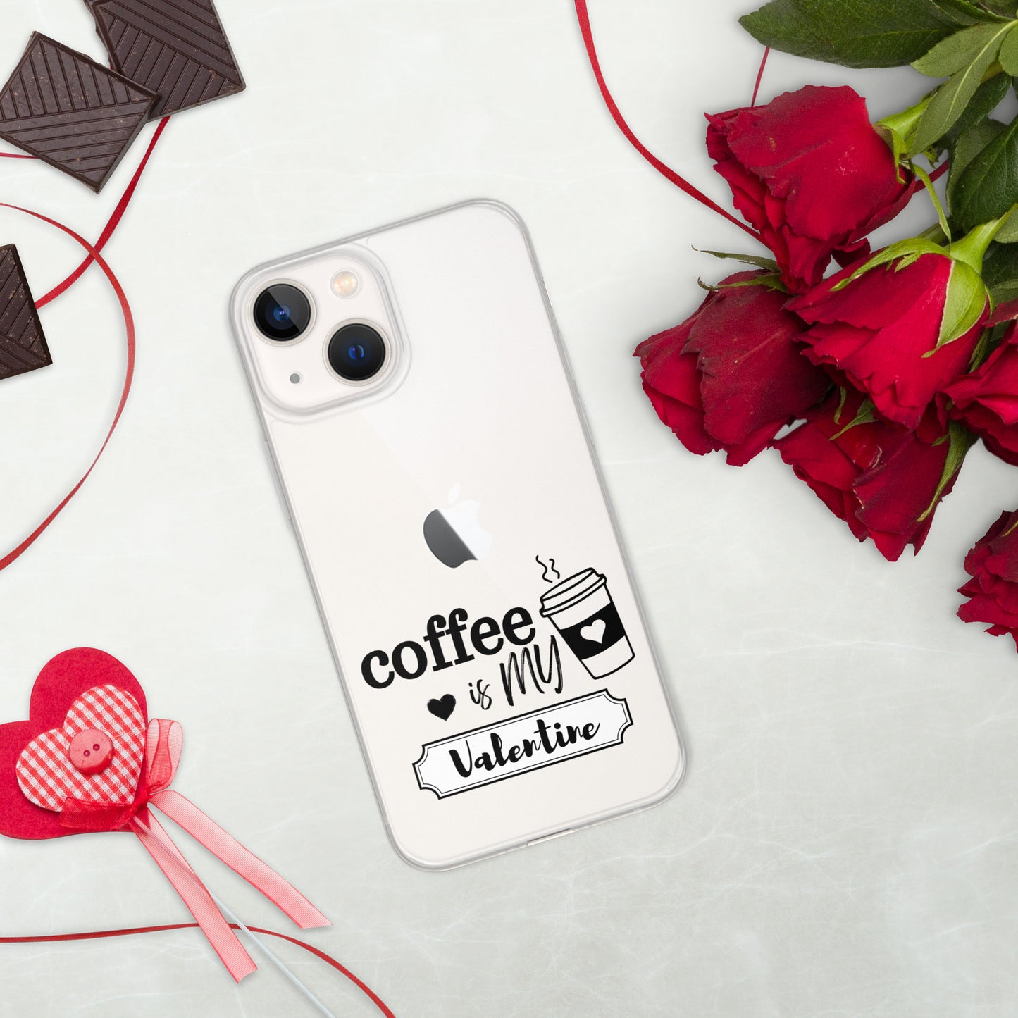 Coffee is my Valentine - iPhone Case