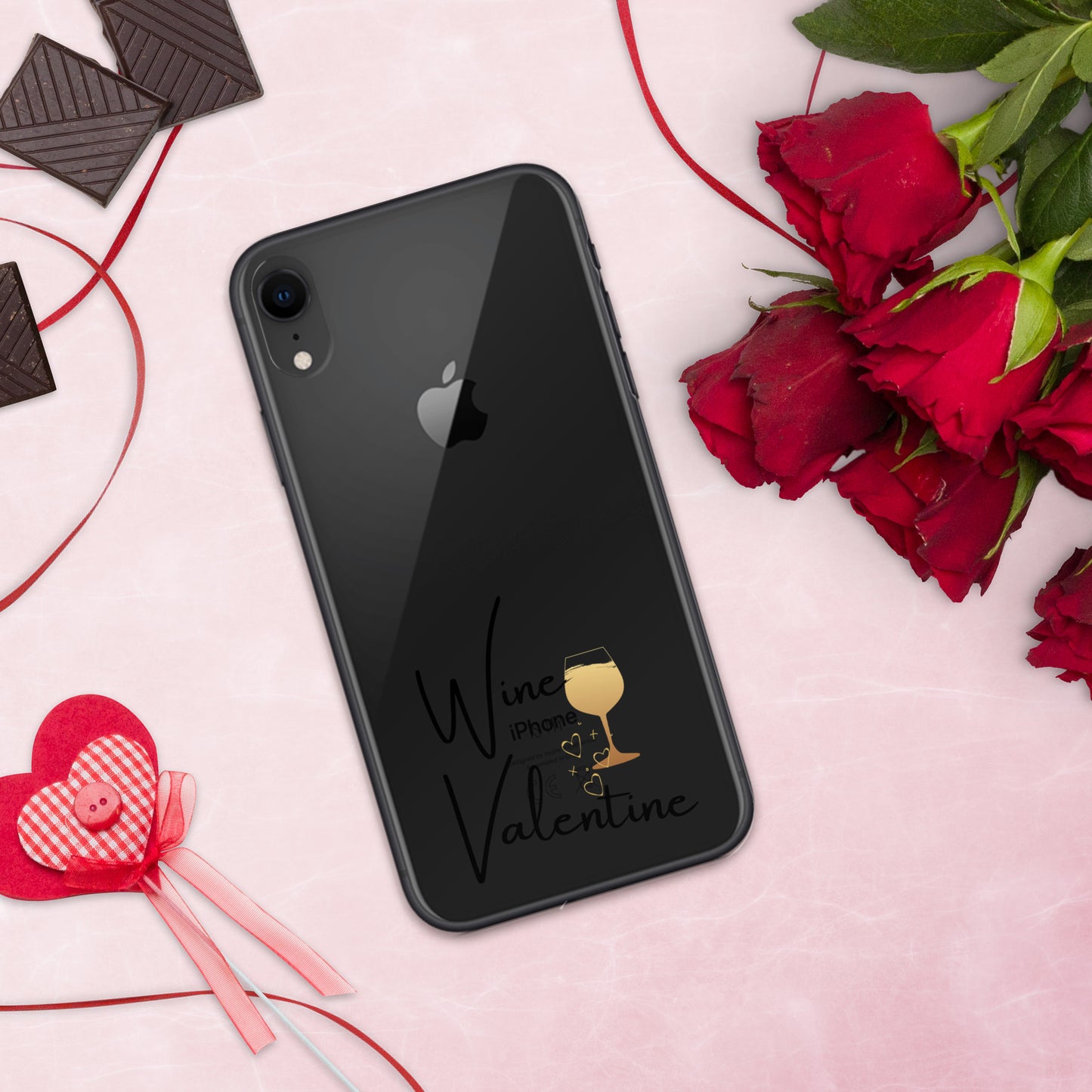 Wine is my Valentine - iPhone Case