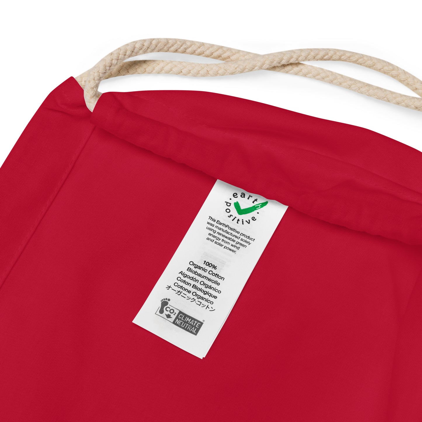 Wine is my Valentine - Organic Cotton Drawstring Bag