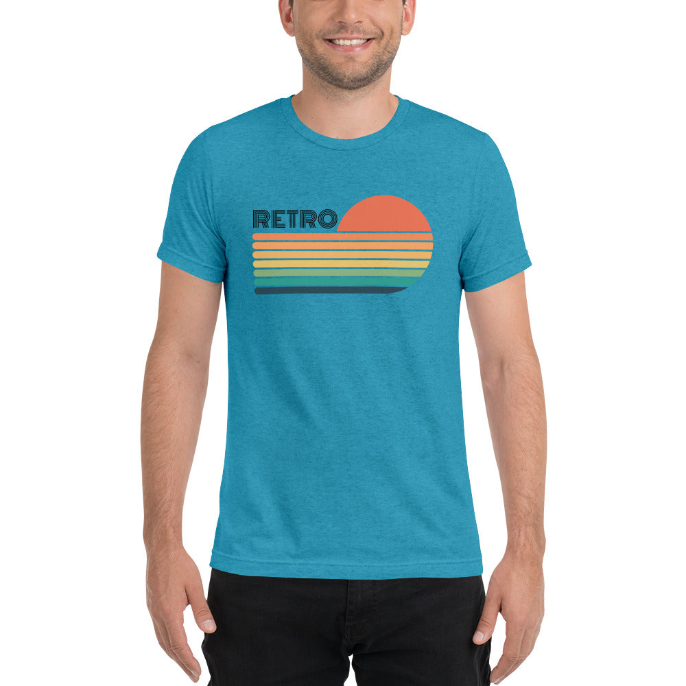 Retro Sunset Unisex Tri-Blend T-Shirt (Bella + Canvas)