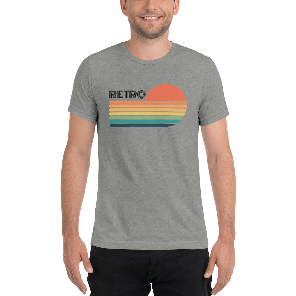 Retro Sunset Unisex Tri-Blend T-Shirt (Bella + Canvas)