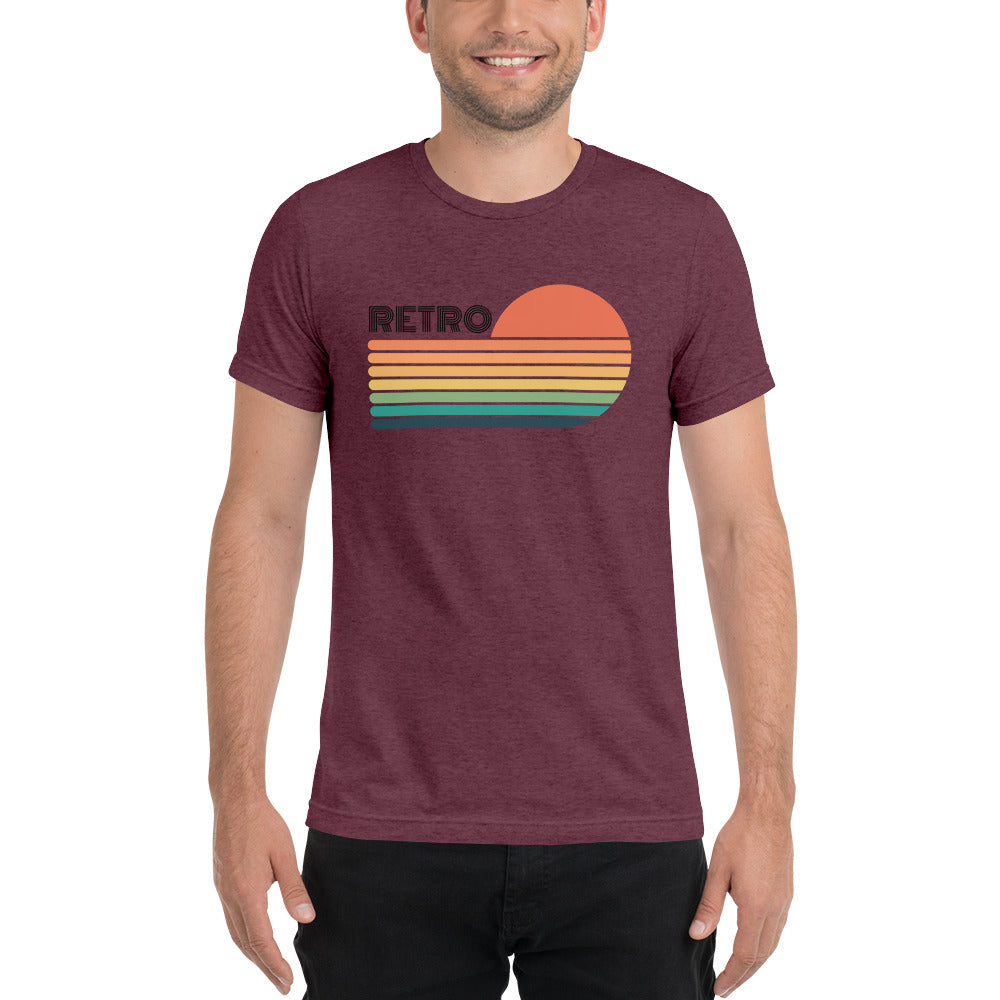 Retro Sunset Unisex Tri-Blend T-Shirt (Bella + Canvas)