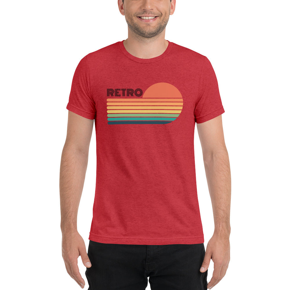 Retro Sunset Unisex Tri-Blend T-Shirt (Bella + Canvas)