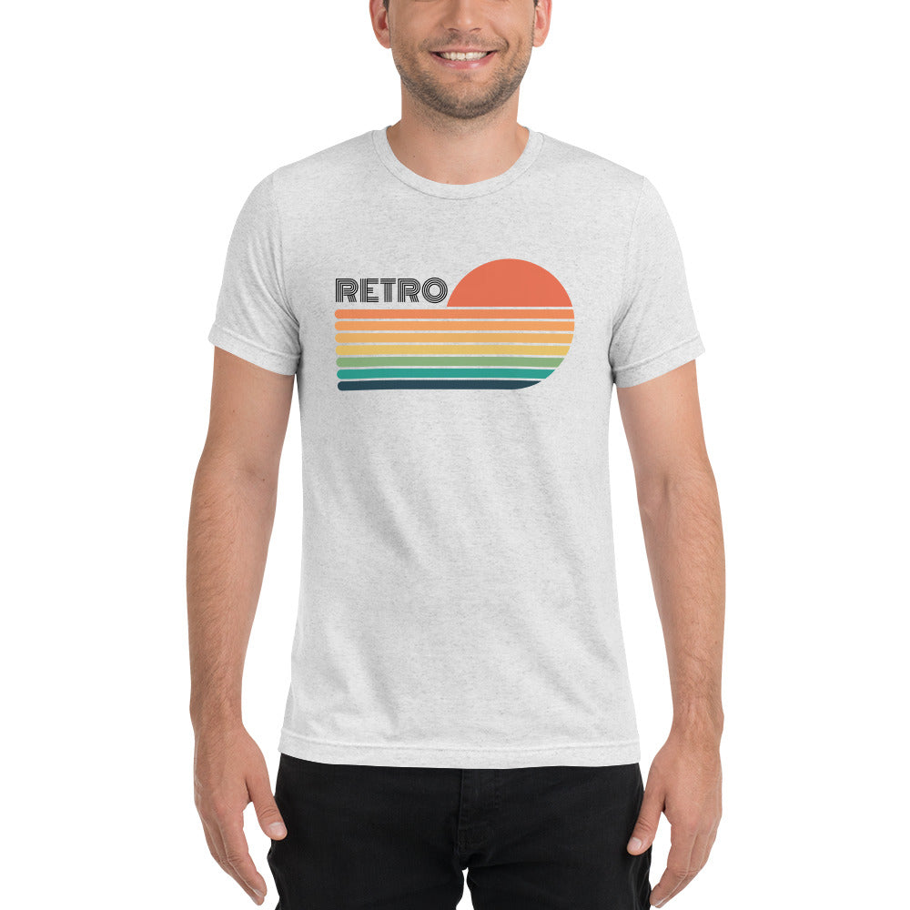 Retro Sunset Unisex Tri-Blend T-Shirt (Bella + Canvas)