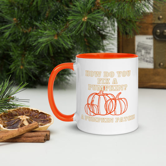 Pumpkin Joke Mug with Color Inside