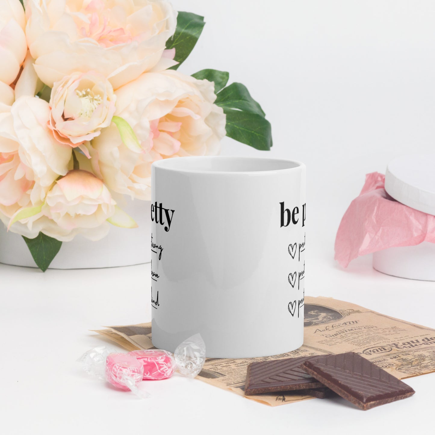 Be Pretty - White Glossy Mug