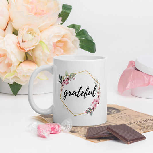 Greatful - White Glossy Mug