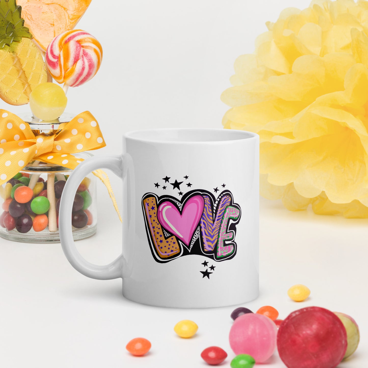 Love - White Glossy Mug