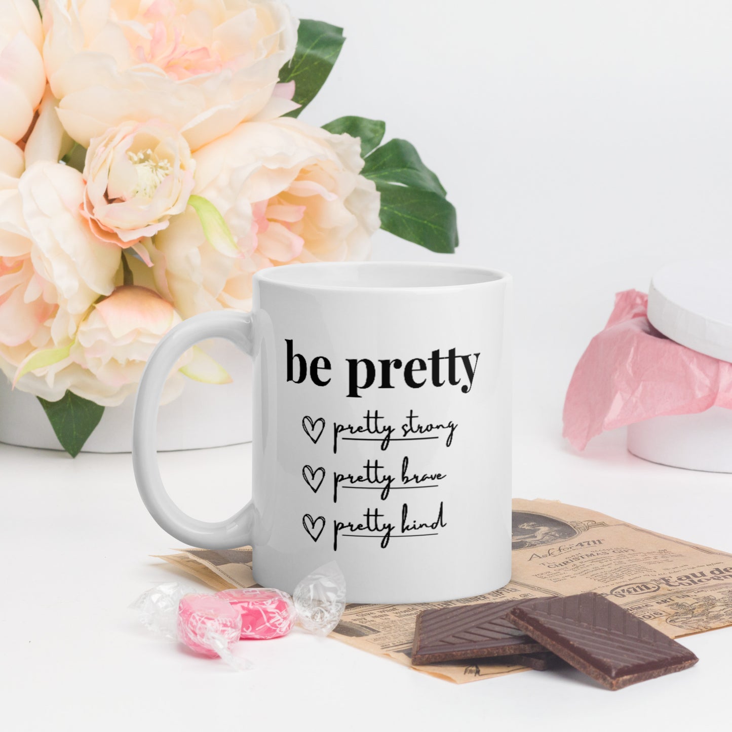 Be Pretty - White Glossy Mug