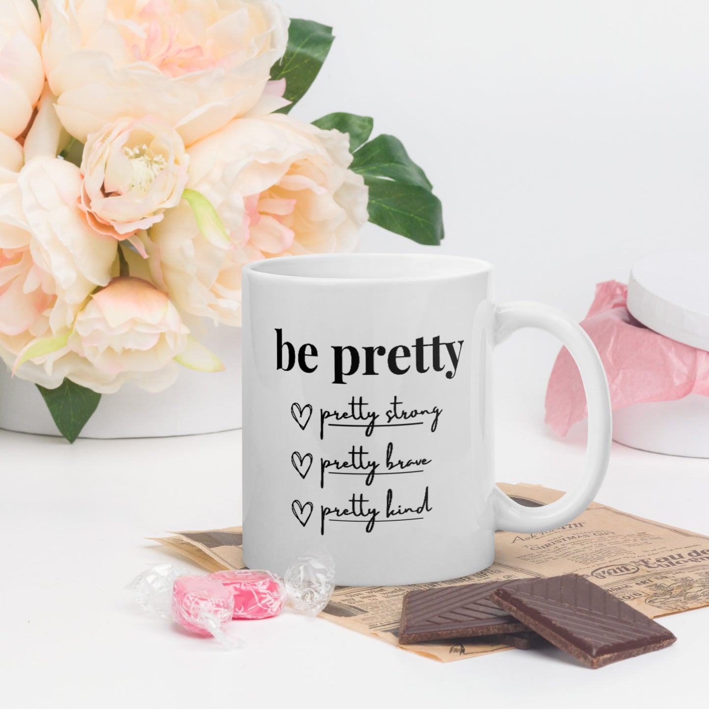 Be Pretty - White Glossy Mug