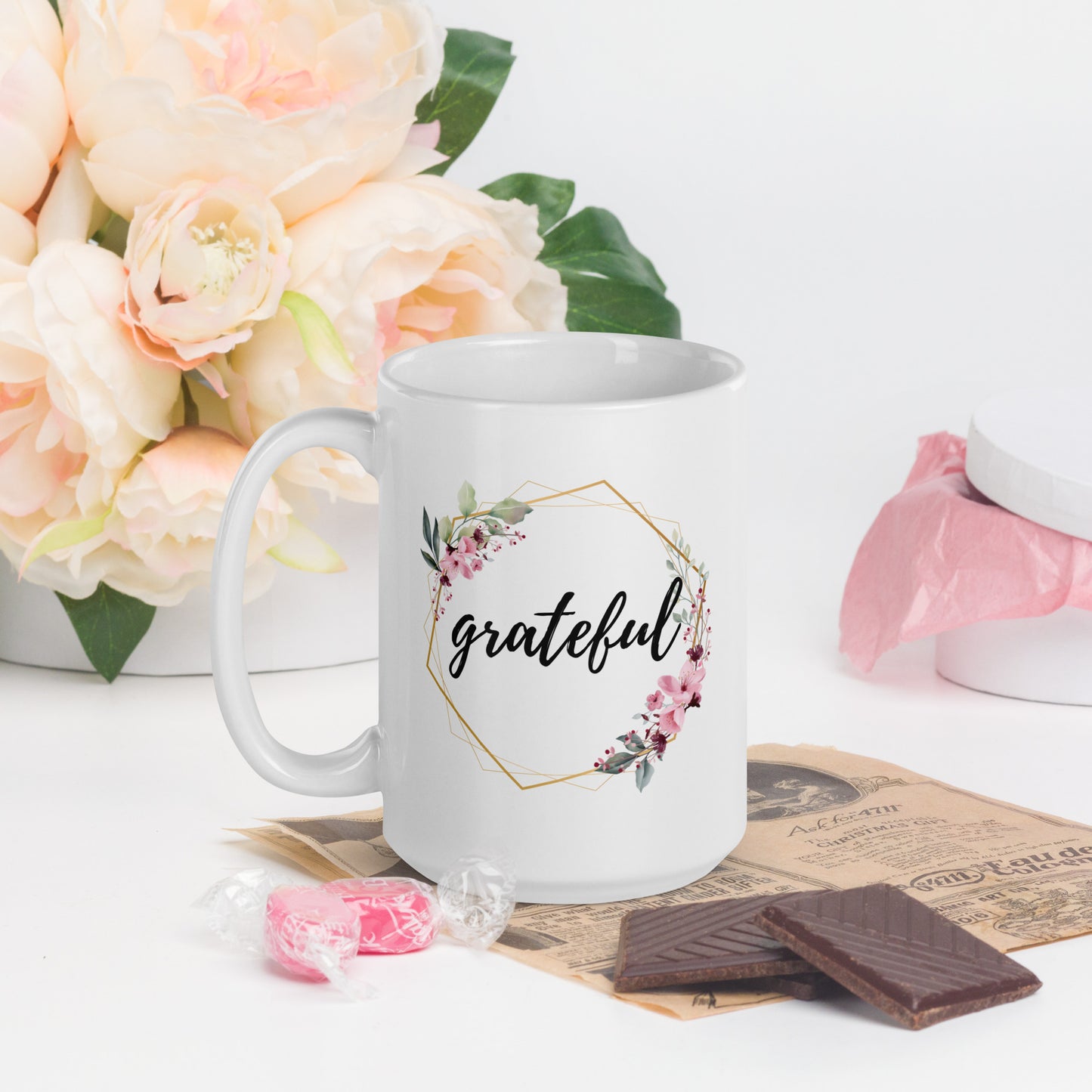 Greatful - White Glossy Mug