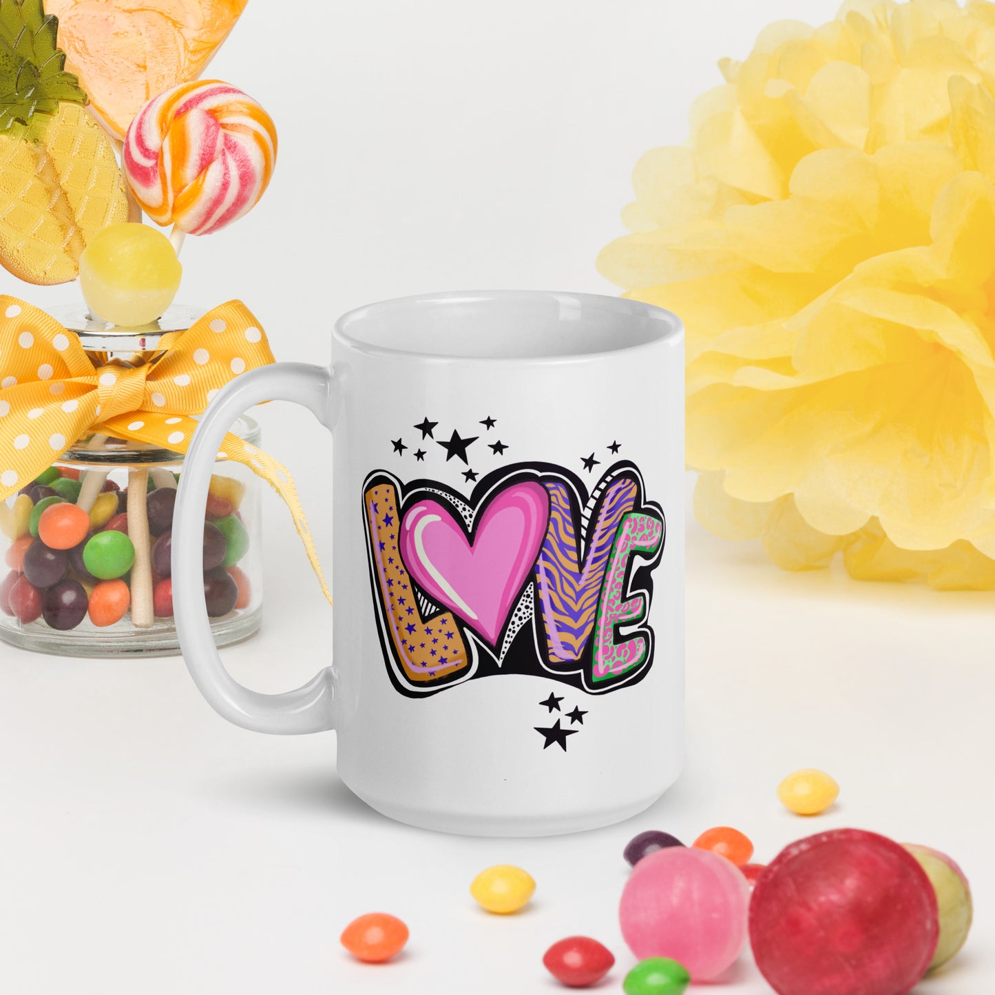 Love - White Glossy Mug