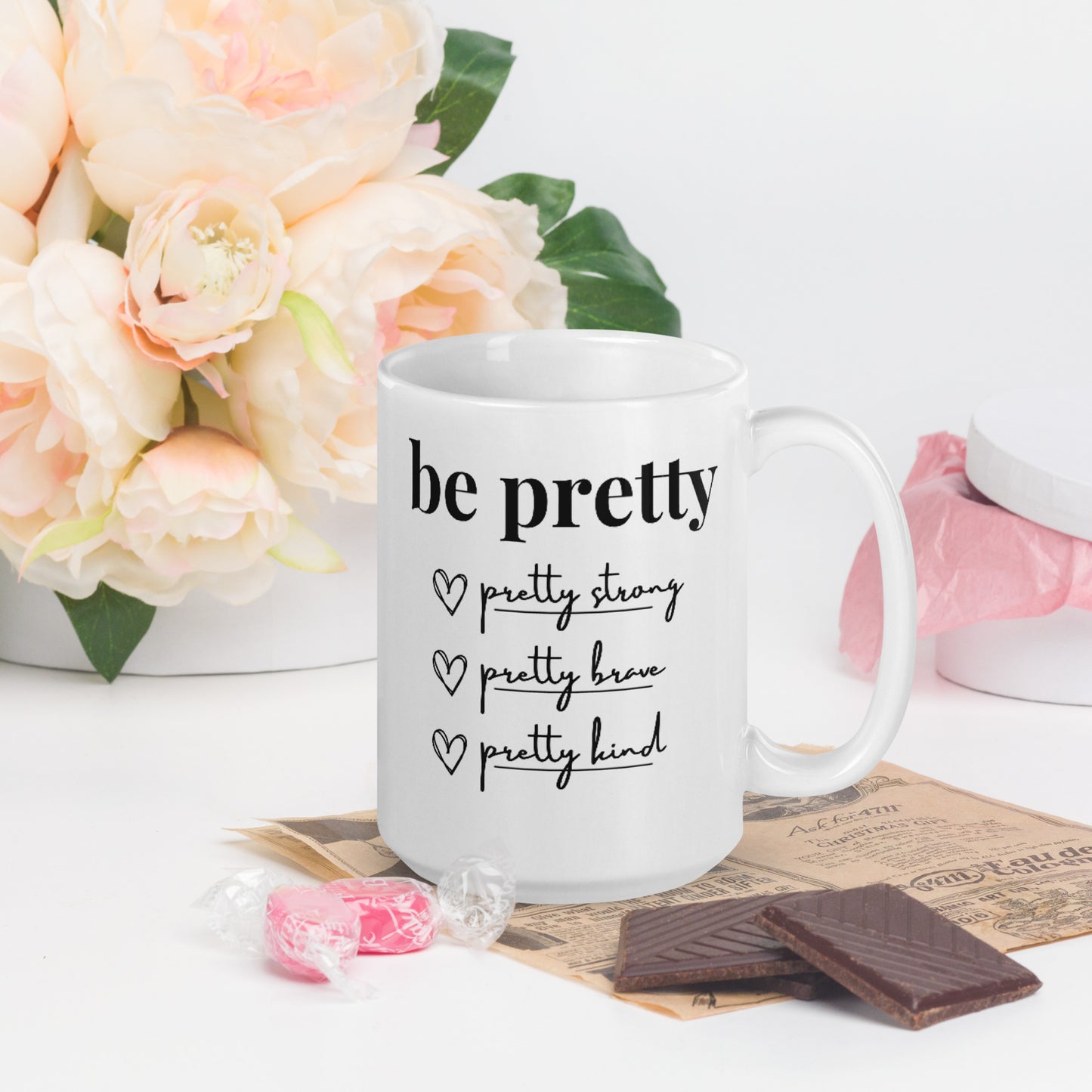 Be Pretty - White Glossy Mug