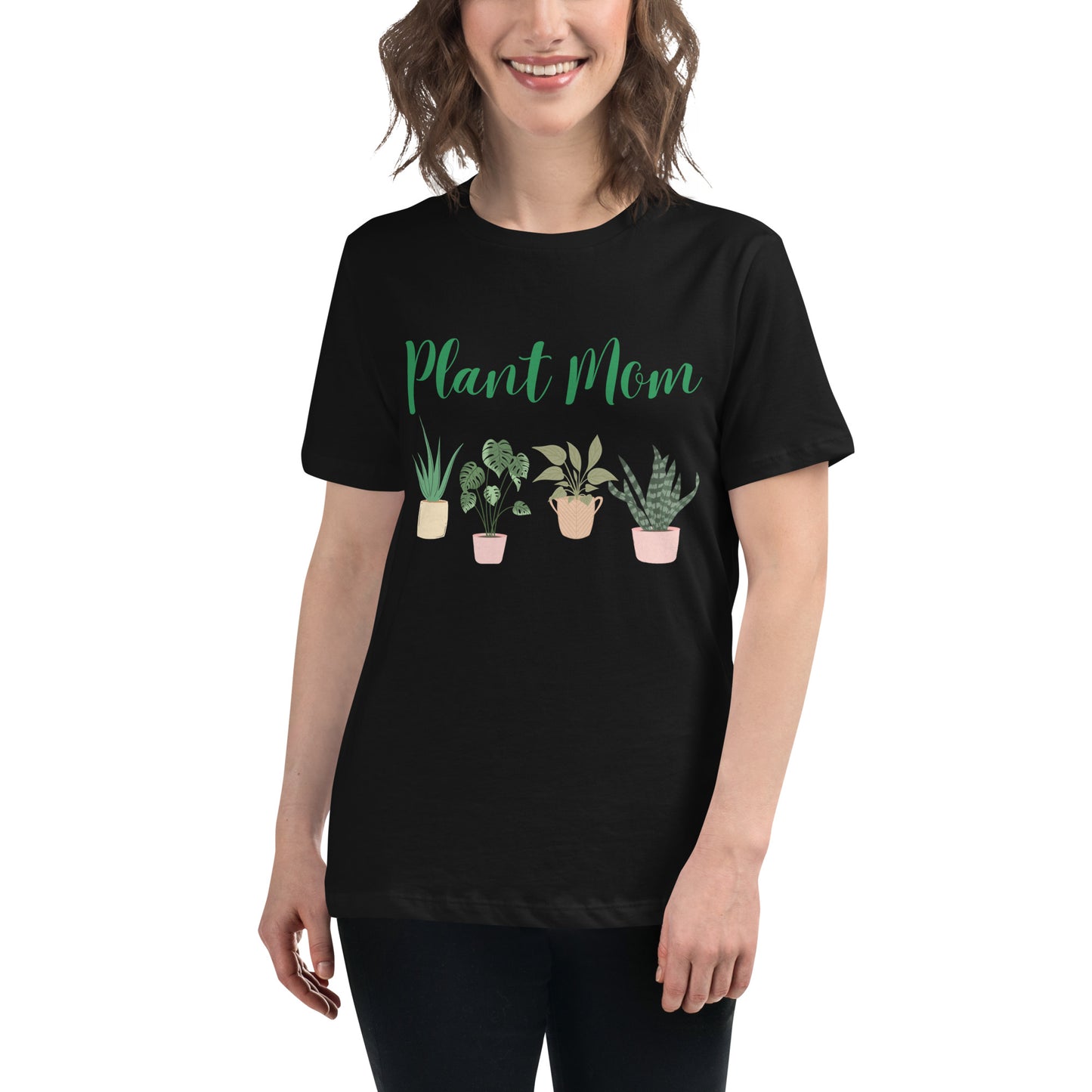 Plant Mom Women's Relaxed T-Shirt (Bella + Canvas)