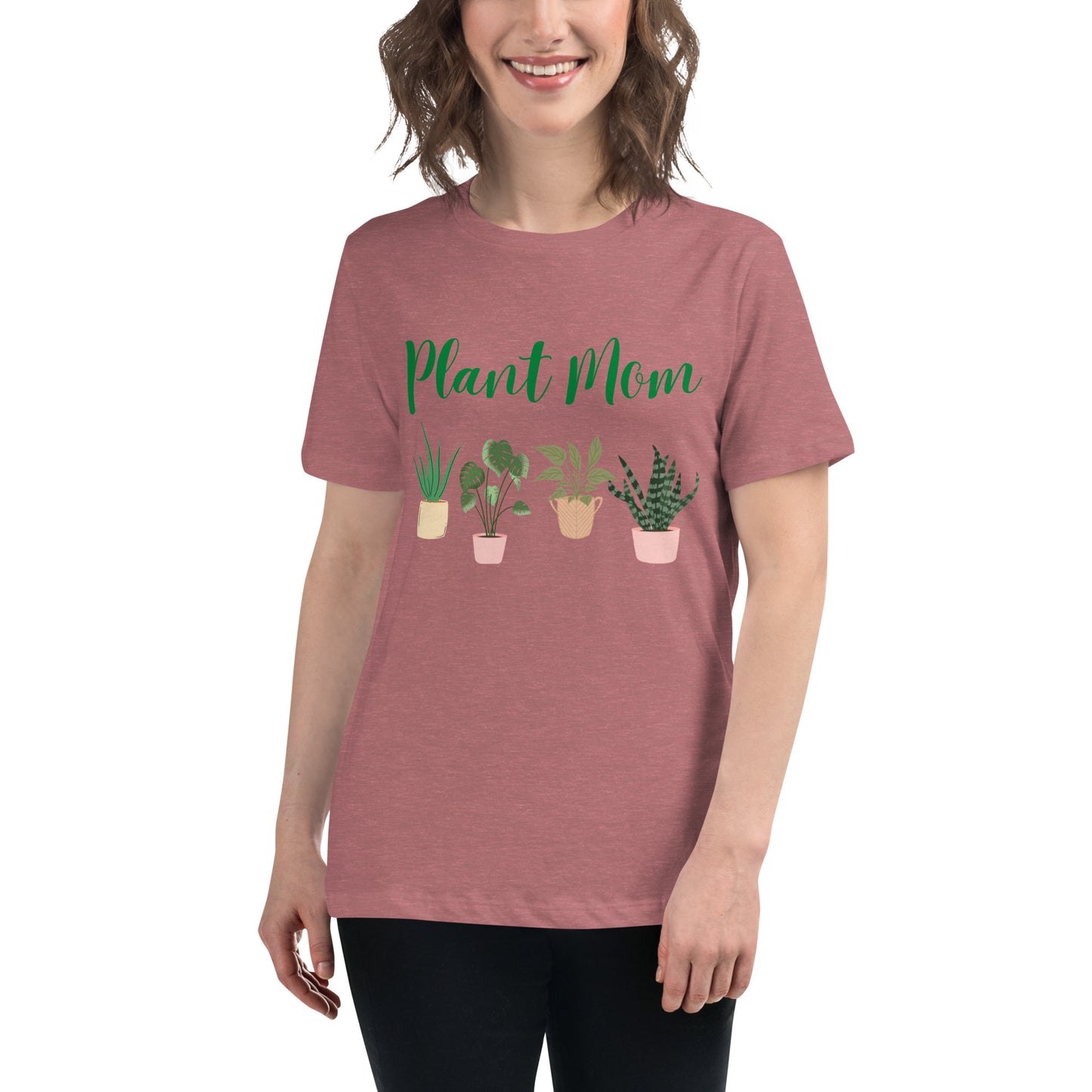 Plant Mom Women's Relaxed T-Shirt (Bella + Canvas)