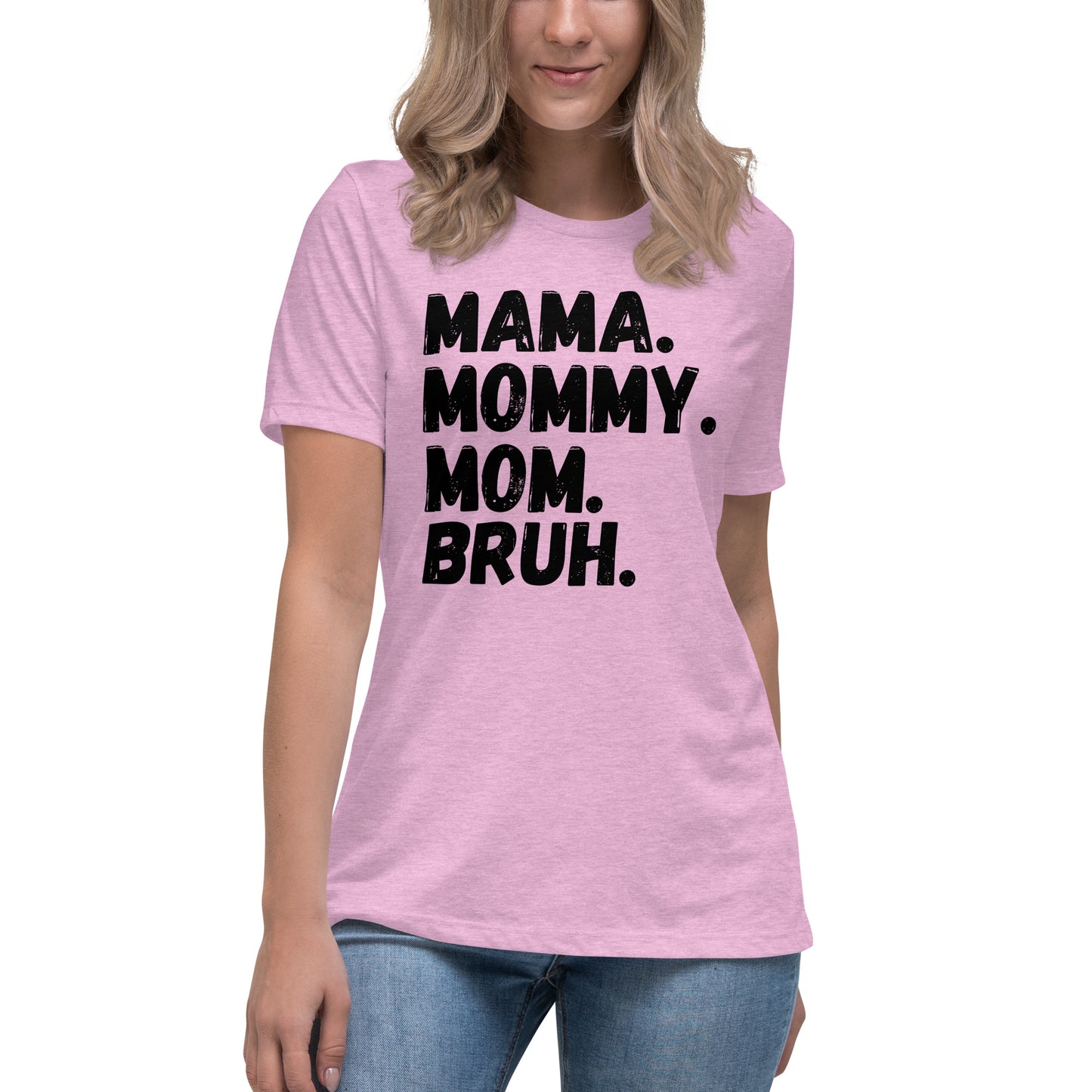 Stages of a Mom - Women's Relaxed T-Shirt (Bella+Canvas)