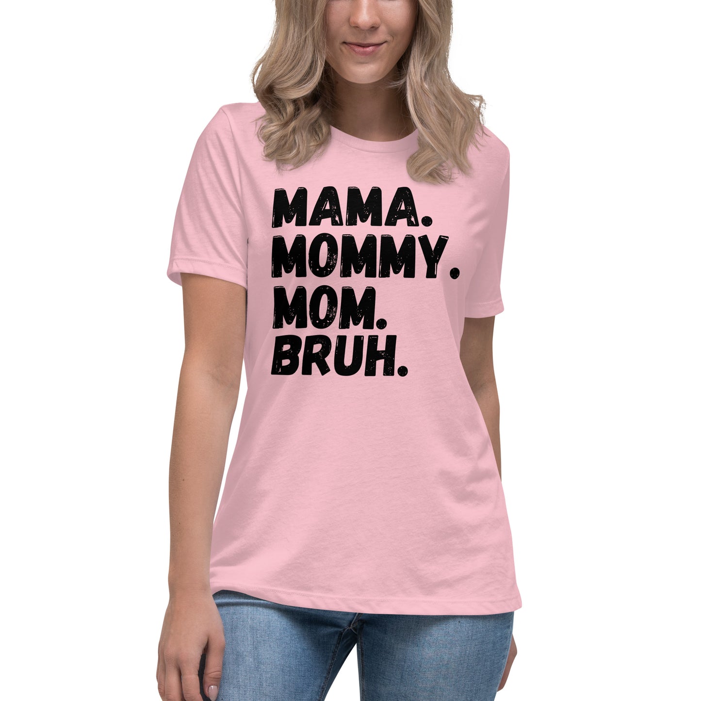 Stages of a Mom - Women's Relaxed T-Shirt (Bella+Canvas)