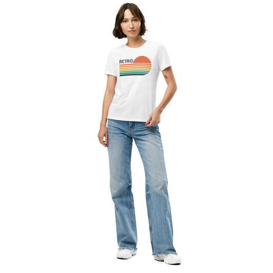 Retro Sunset Women’s Relaxed Tri-Blend T-Shirt (Bella + Canvas)